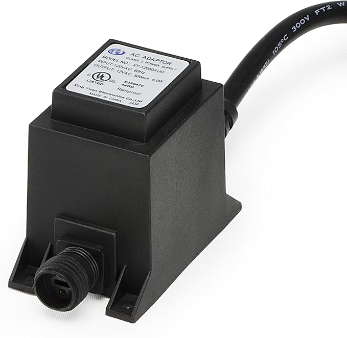 Aquascape 98375 6-Watt Quick Connect Outdoor Low Voltage Lighting LED Transformer