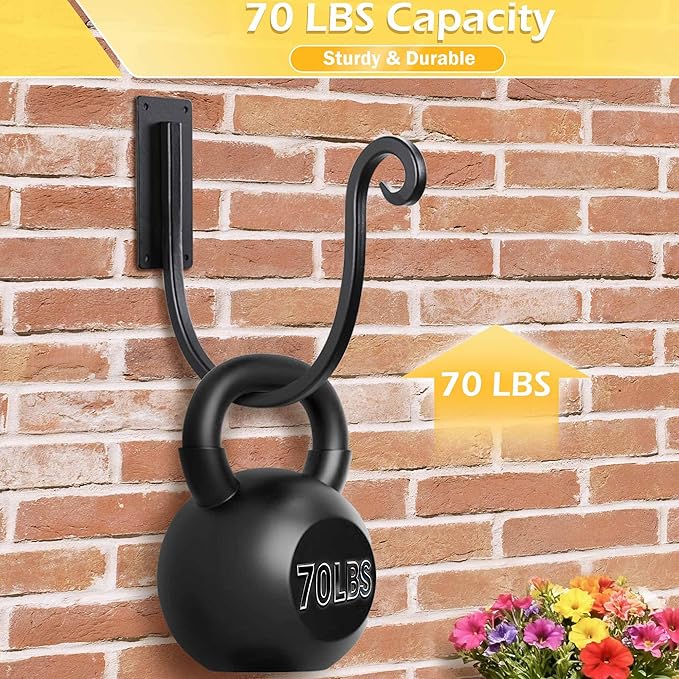 Garden Hose Holder Outside: 2 Pack Wall Mount Water Hose Holder - Heavy Duty Garden Water Hose Hanger for Outside Hose Storage