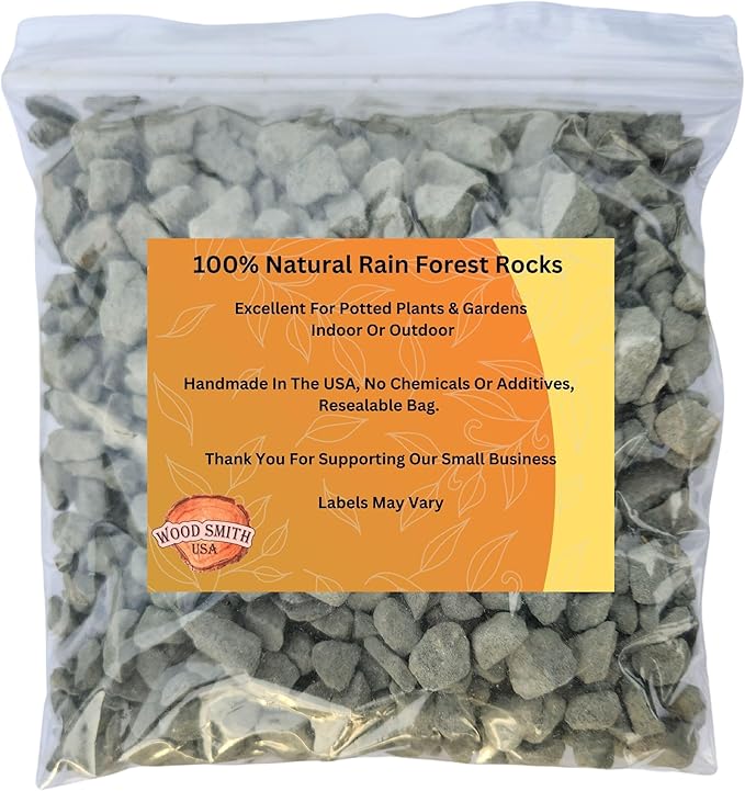 Versatile River Rocks & Garden Stones for Outdoor Landscaping - Ideal Decorative Rocks for Plants Indoor & Outdoor, Rain Forest Rocks, Landscaping Stones. 1 Quart