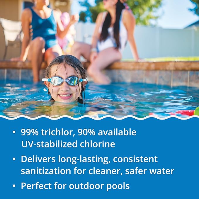 In The Swim Ultimate Opening Kit and Chlorine Bundle - Pre-Measured Opening Kit for Easy Use - 50 Pound Bucket of 3-Inch Stabilized Chlorine Tablets - for Inground and Above Ground Pools Up to 35,000