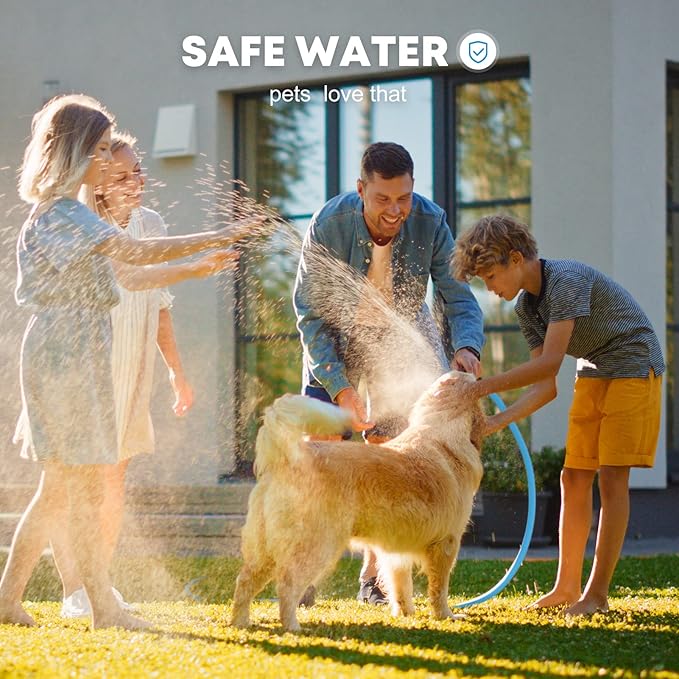 Kohree 5/8" x 15 Ft RV Water Hose, Premium Drinking Water Hose with No-Kink Design, Leak Free, Lightweight, Short Garden Hose 15 ft with Strap, Ideal RV Accessories for RV, Camper, Garden - Blue