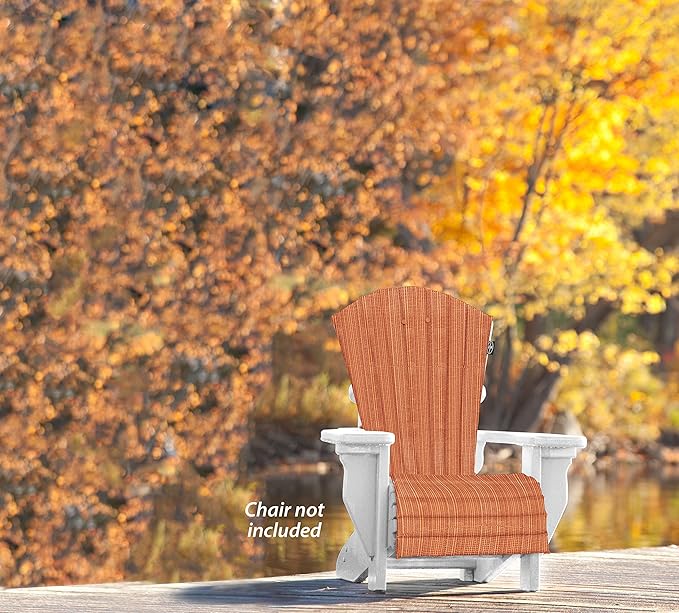 Outdoor All-Weather Patio Chair seat Cushion, Quick Drying Olefin Fabric - Adirondack Chair Cushion for Your Chair-Chair not Included (New Burgundy)