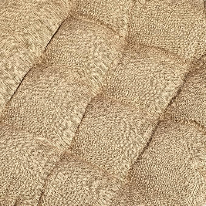 SQUARE MOON 4 Pack Chair Cushions, Seat Cushions, Chair Pads, Chair Mat for Indoor, Outdoor Dining Chair, Kitchen Chairs, Dining Room Chairs (16" × 16" × 4 Pack, Brown)