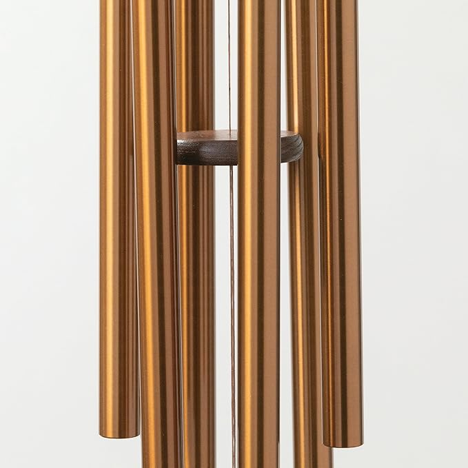 Woodstock Chimes Amazing Grace Wind Chime for Outside 40" Medium Bronze,Outdoor Decor for Patio, Porch, Garden, Memorial Gift for Loved Ones AGLBR