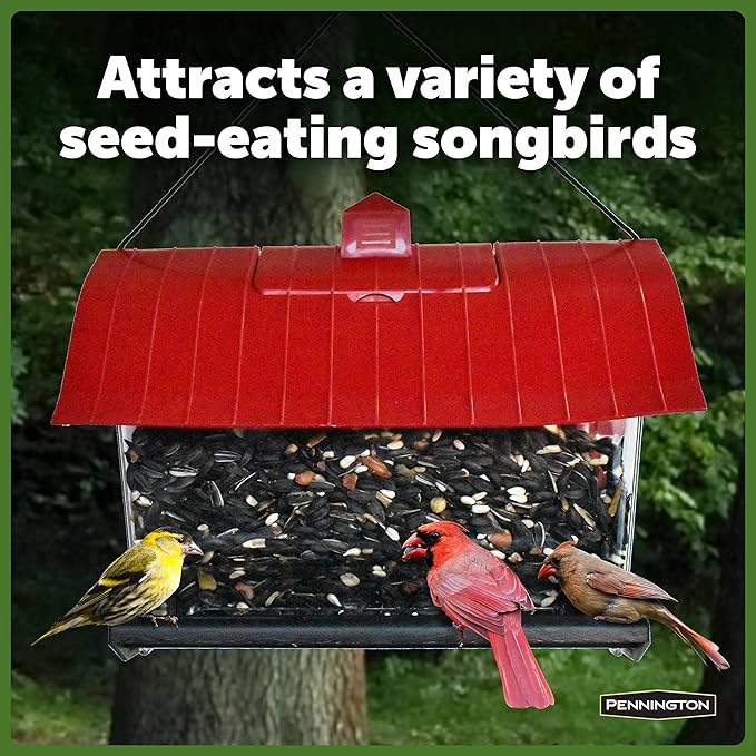 Pennington Country Barn Hopper Bird Feeder, 4.5-Pound Capacity Bird Feeders