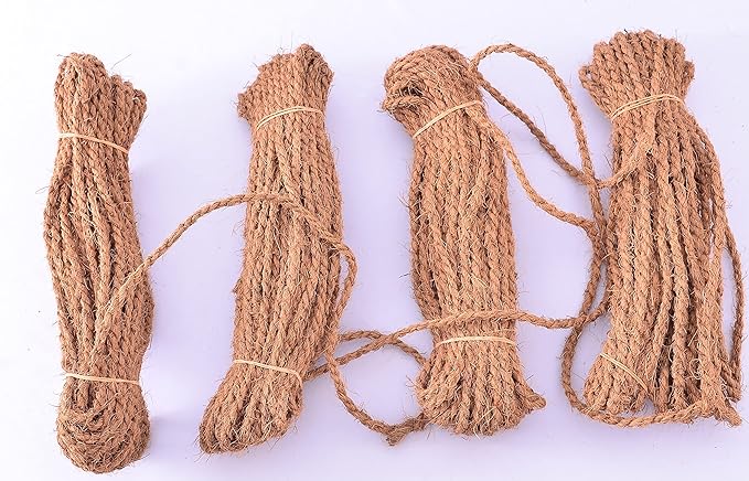 Coconut Fiber Twine Made of 100% Natural Coconut Fiber,Weight per Hank is 1 Lbs,and Length is 200 Feet
