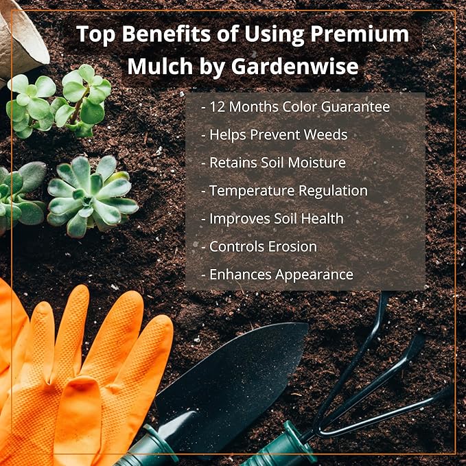 Premium Cypress Mulch for Landscaping, Gardens, Lawns, Reptile Bedding, and Potted Plants (1.3 CF - 37 L - 39 QTS)