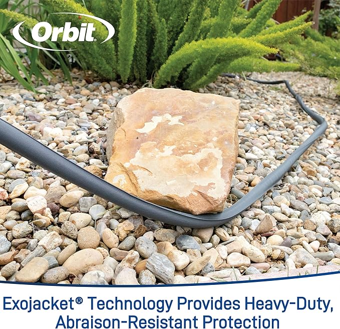 Orbit 33180 ExoJacket Fabric Garden Hose - Heavy-Duty Water Hose (100-Foot x 5/8-Inch) (Pack of 2)