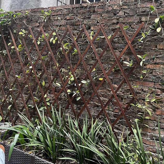Expandable Garden Trellis, 37" x 90" Trellis for Climbing Plants Outdoor, Wooden Lattice Fence Wall Panel Lattice Panels for Outside, for Climbing Plants Vine Ivy Rose Cucumbers