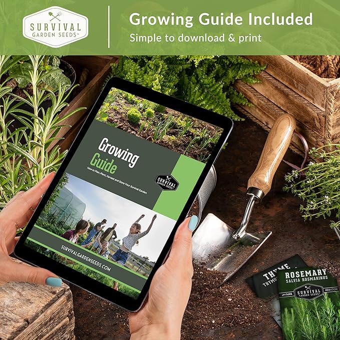 Cool Weather Garden Seeds Collection | Fall & Spring Planting – Grow Broccoli, Kale, Lettuce, Spinach & Cilantro | Cold Hardy Winter Vegetables – Survival Garden Seeds