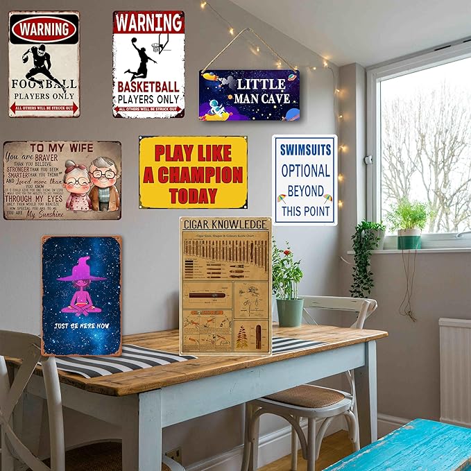Swimsuits Optional Beyond This Point Metal Tin Sign No Clothing Sign For Pool Clothing Optional Beyond This Point Hot Tub Funny Pool Outdoor Wall Art 8x12 In