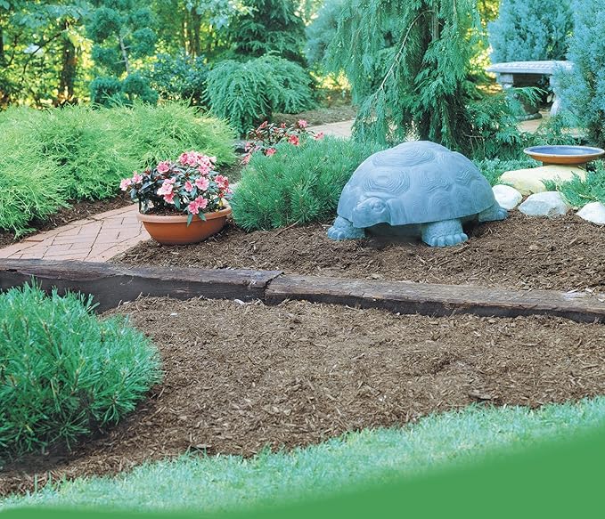 Darwin The Galapagos Turtle Hose Hider & Garden Tool Storage Statue - 100 Foot Hose Capacity - Patina Finish