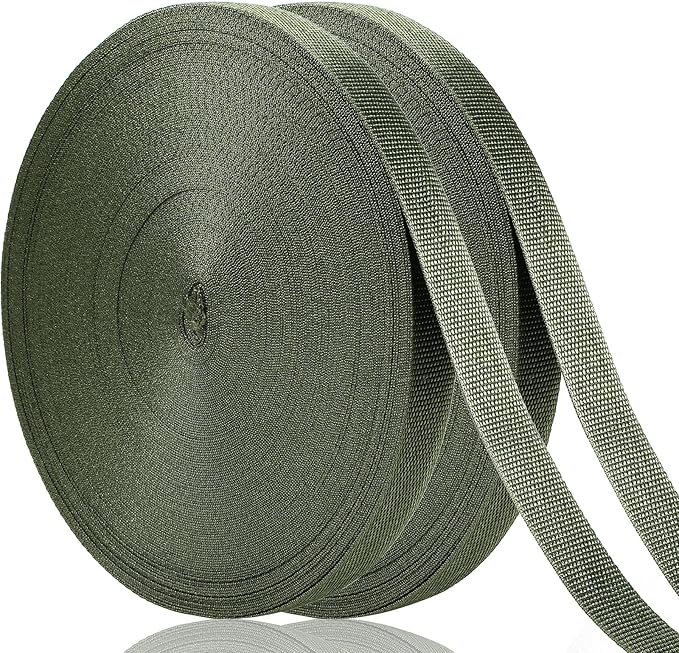 Shappy Tree Tie Strap Garden Webbing Strap Garden Plant Supports Tree Tie Staking for Outdoor Use, Plant Supports, Grafting, Straightening Supplies(Olivine,295 Feet x 1 Inch)