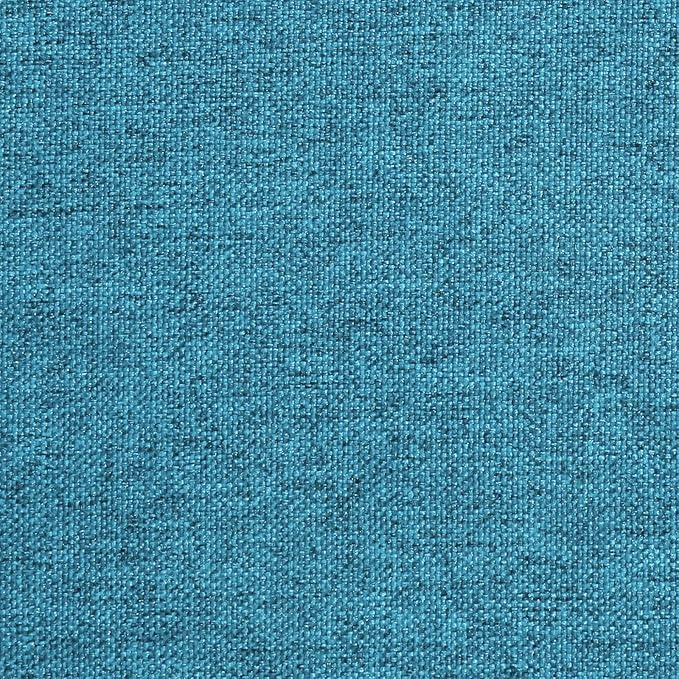 AAAAAcessories D-Shaped Chair Cushions, 2" Thick Dining Chair Pads with Ties and Removable, Machine-Washable Cover, 17" x 16", Set of 6, Teal