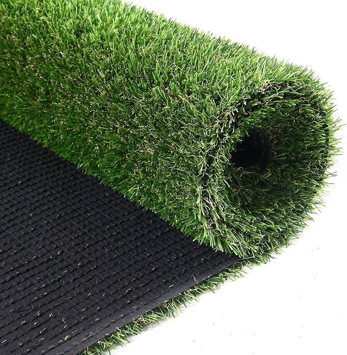 Artificial Grass Turf, 12ft x 35ft (420 ft²) 20mm Pile Height Indoor Outdoor Synthetic Realistic Faux Fake Astroturf Rug Carpet Mat for Balcony Decor Playground Patio Dogs