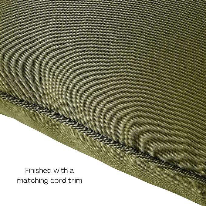 Greendale Home Fashions Outdoor Reversible 2-Piece Deep Seat Cushion Set, Juniper