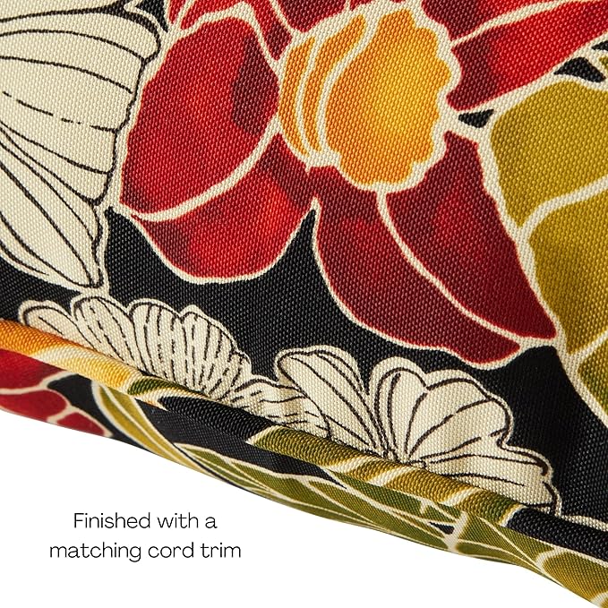 Greendale Home Fashions Outdoor Reversible 2-Piece Deep Seat Cushion Set, Aloha