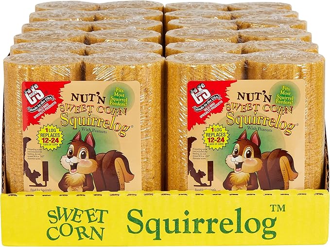C&S Nut'n Sweet Corn Squirrelog, Single Pack Refill