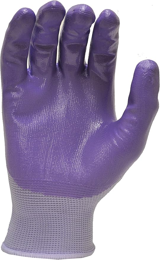 12 PAIRS Women Gardening Gloves with Micro Foam Coating - Garden Gloves Texture Grip - Women’s Work Glove - Working Gloves For Weeding, Digging, Raking and Pruning, Large