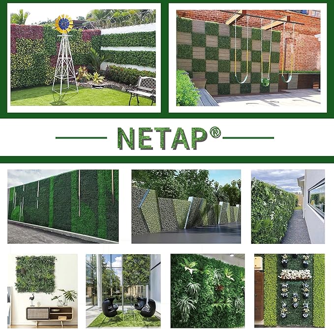 Grass Wall Panels Backdrop, 20"x 20"(12Pcs) Faux Boxwood Panels for Outdoor Indoor Green Wall Decor, Party Wedding Garden Fence Decorations
