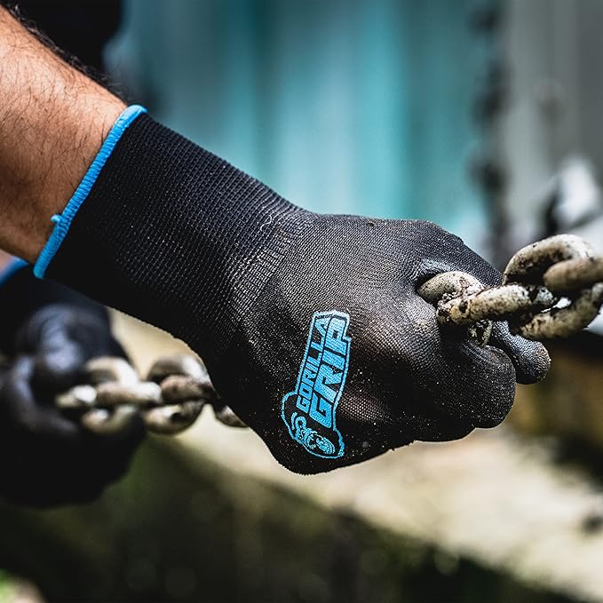 GORILLA GRIP 25053-26 Never Slip, Maxiumum Grip All-Purpose Gloves (Large)
