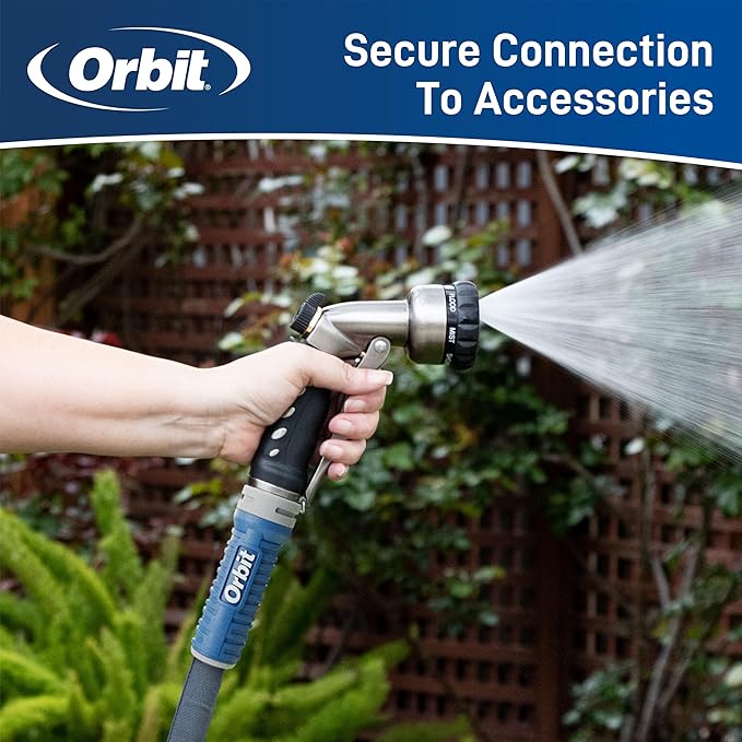 Orbit 33185 ExoJacket Heavy Duty Fabric Garden Hose, 50-Foot x 5/8-Inch
