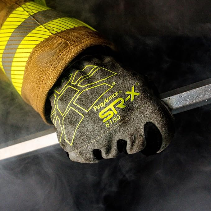 HexArmor FireArmor SR-X 8180 Firefighting Gloves, Structural, NFPA 1971:2018 Certified, Nomex & Kevlar, Flame-Resistant