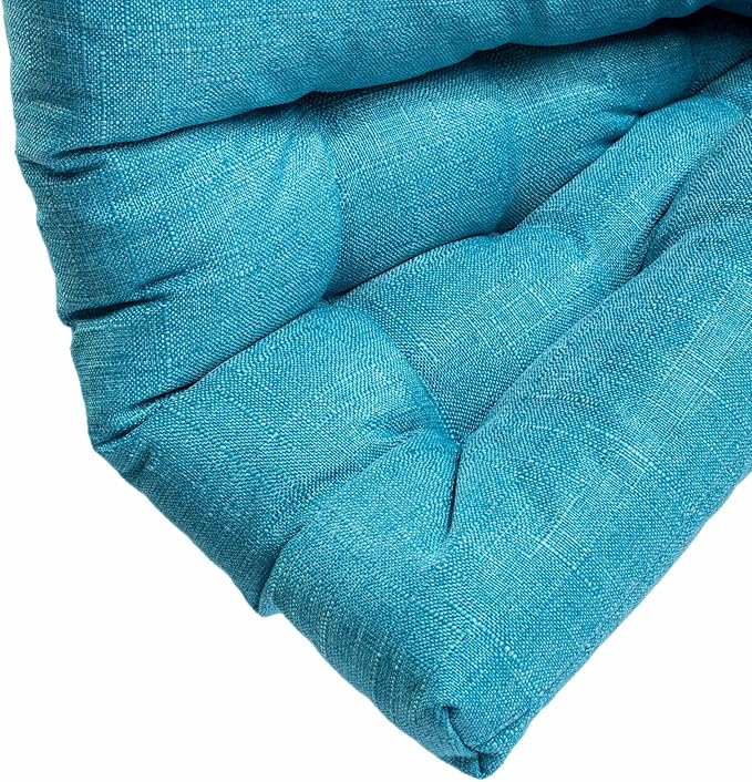 SQUARE MOON 4 Pack Chair Cushions, Seat Cushions, Chair Pads, Chair Mat for Indoor, Outdoor Dining Chair, Kitchen Chairs, Dining Room Chairs (16" × 16" × 4 Pack, Light Blue)