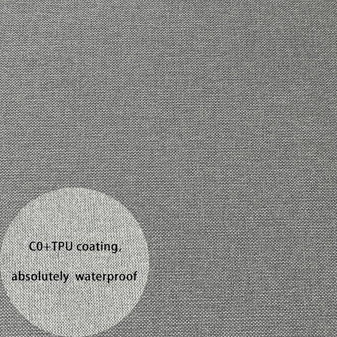 Goodgoods 24x24 inch Outdoor/Indoor Deep Seat Patio Cushions Set of 2 Resilient Foam Filling Water-Proof Stain-Resistant UV Resistant Weather Resistant Deep Seat Bottom Light Gray