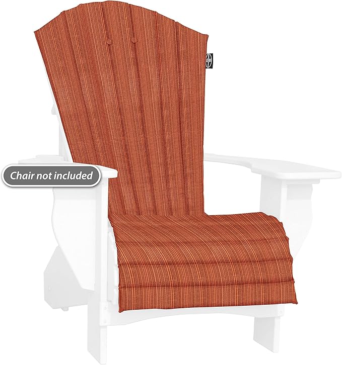 Outdoor All-Weather Patio Chair seat Cushion, Quick Drying Olefin Fabric - Adirondack Chair Cushion for Your Chair-Chair not Included (New Burgundy)