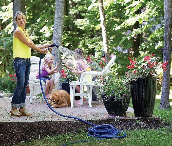 Dramm ColorStorm Premium Rubber Garden Hose, No Kink, Leak Proof Water Hose, Male Female Fittings, Made in USA, Hot & Cold Resistant, 518 Burst PSI, Red, 1/2"x25'