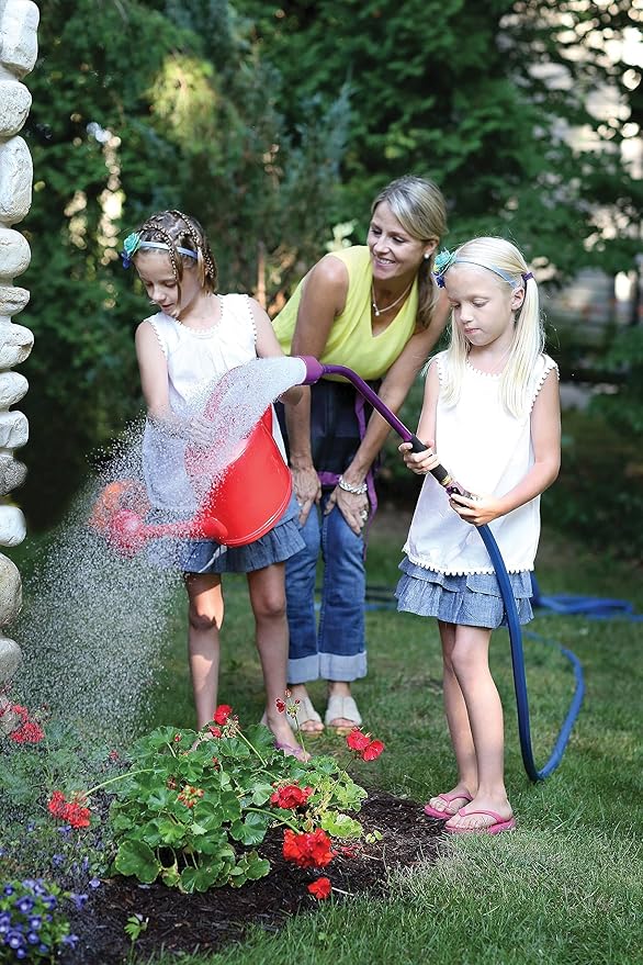 Dramm ColorStorm Premium Rubber Garden Hose, No Kink, Leak Proof Water Hose, Male Female Fittings, Made in USA, Hot & Cold Resistant, 518 Burst PSI, Red, 1/2"x25'
