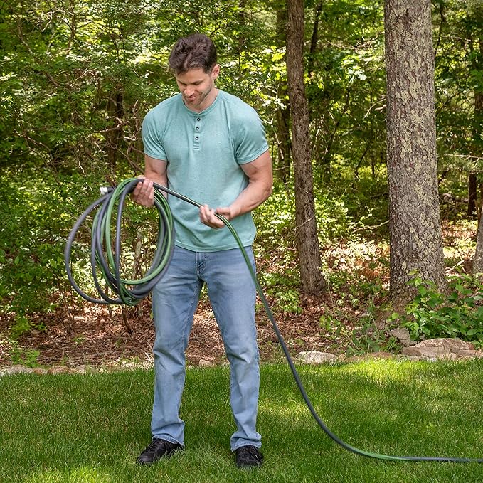 Kink Control Flex Advanced Hybrid Hose - 50 Ft Outdoor Hose, 40% Lighter, Ultra Flexible, Easy to Maneuver, Neverkink Technology, Durable Construction
