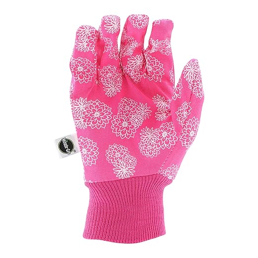 Miracle-Gro MG86121/WML High Dexterity Synthetic Leather Palm Gloves – Medium-Large, Women’s Mesh Back Gardening Gloves