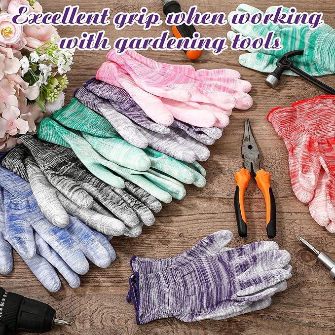 Breathable Gardening Gloves for Women and Men 8.9 Inch Multi-purpose Garden Gloves Texture Grip Comfortable Outdoor