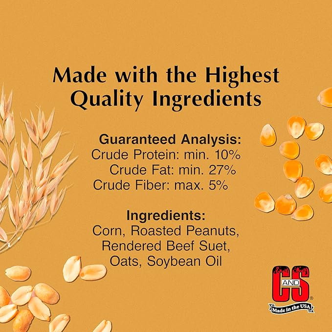 C&S Peanut Delight No Melt Suet Dough 11.75 Ounces,(Pack of 16)