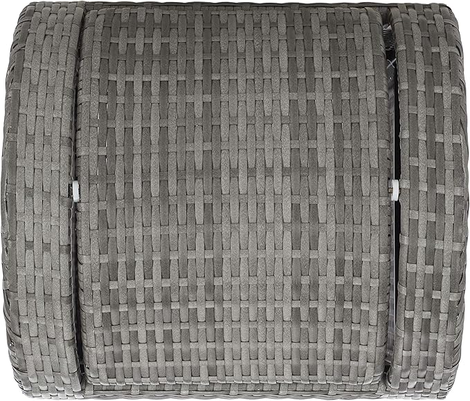 Safavieh Outdoor Collection Serapis Grey Wicker Trash Bin