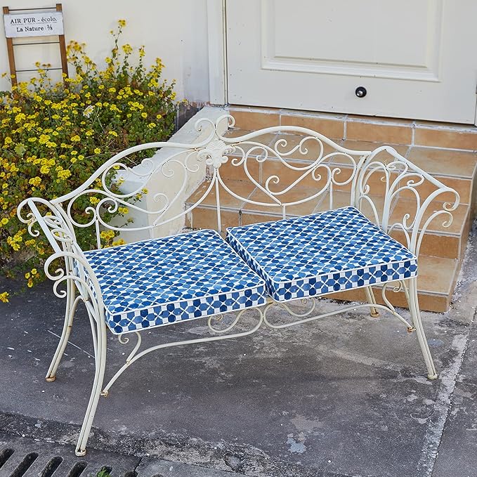 JMGBird 19x19 Outdoor Chair Cushions Set of 2 Water-Repellent Outdoor Seat Cushions 3-Year Color Fastness Outdoor Cushions for Patio Furniture