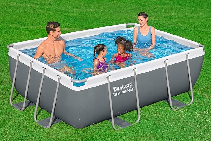 Bestway Steel Pro Max Above Ground Pool Kit - 282cm x 196cm x 84cm - Grey