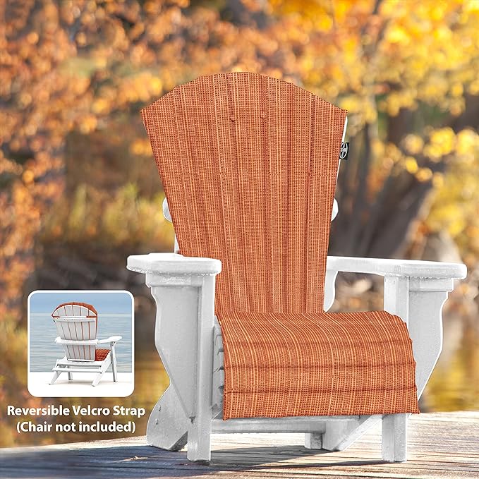 Outdoor All-Weather Patio Chair seat Cushion, Quick Drying Olefin Fabric - Adirondack Chair Cushion for Your Chair-Chair not Included (New Burgundy)