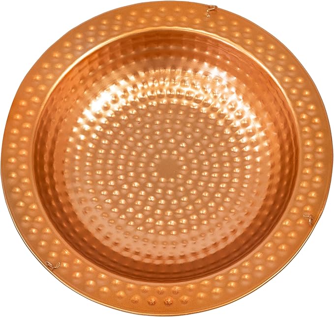 Sunnydaze Copper Bird Bath for Outdoors - Hanging Bird Bath for Outside - 12" Diameter