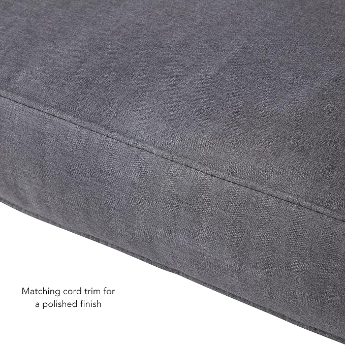 Outdoor 2-Piece Sunbrella Premium Deep Seat Cushion Set, Cast Slate