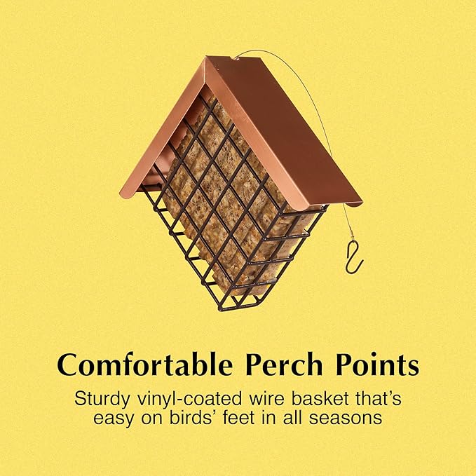 C&S Hanging Suet Basket w/Roof 14.4 Ounces
