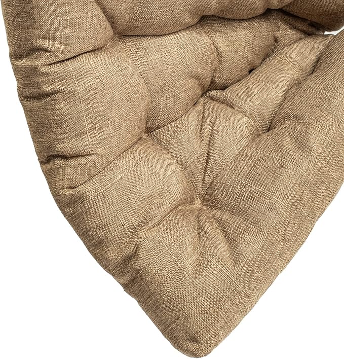 SQUARE MOON 4 Pack Chair Cushions, Seat Cushions, Chair Pads, Chair Mat for Indoor, Outdoor Dining Chair, Kitchen Chairs, Dining Room Chairs (16" × 16" × 4 Pack, Brown)