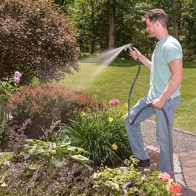 Kink Control Flex Advanced Hybrid Hose - 50 Ft Outdoor Hose, 40% Lighter, Ultra Flexible, Easy to Maneuver, Neverkink Technology, Durable Construction