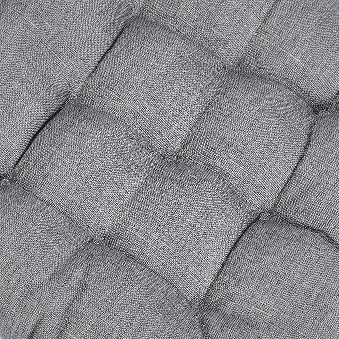 SQUARE MOON 4 Pack Chair Cushions, Seat Cushions, Chair Pads, Chair Mat for Indoor, Outdoor Dining Chair, Kitchen Chairs, Dining Room Chairs (16" × 16" × 4 Pack, Light Grey)