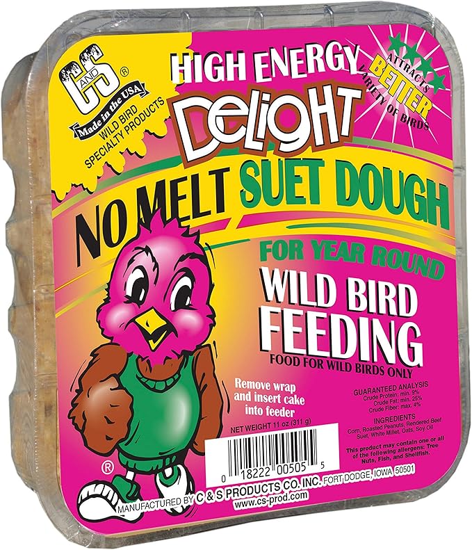 C&S High Energy Delight No Melt Suet Dough 11 Ounces,(Pack of 12)