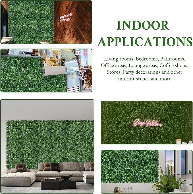 Artificial Ivy Privacy Fence Screen: 60"x 140" (58.5 SQFT) 4-Layer Leaf UV-Anti Faux Greenery Boxwood Backdrop Ivy Vine Leaf Panels for Outdoor, Indoor, Garden, Backyard and Decor