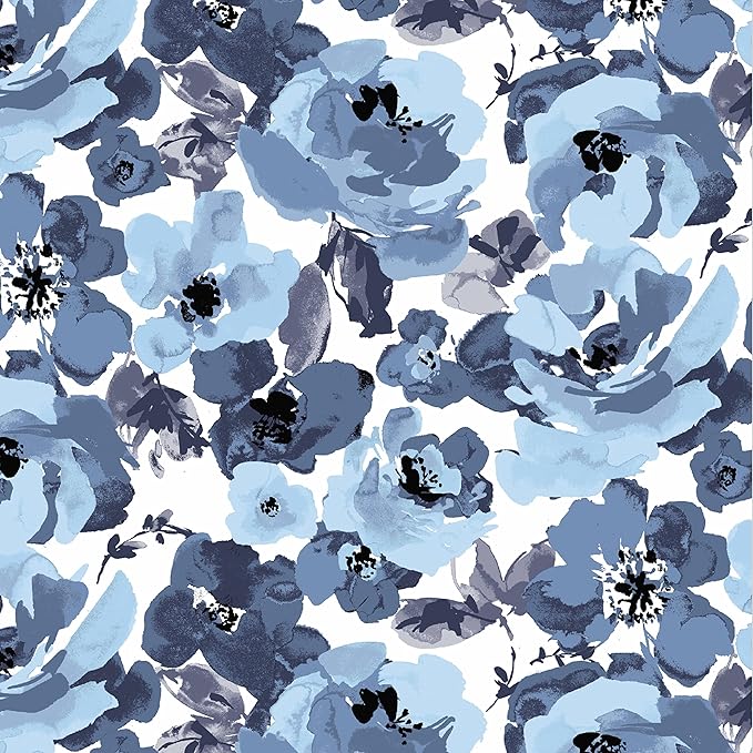Arden Outdoor Chair Cushion, 21 x 20, Rain-Proof, Fade Resistant 20 x 21, Blue Garden Floral