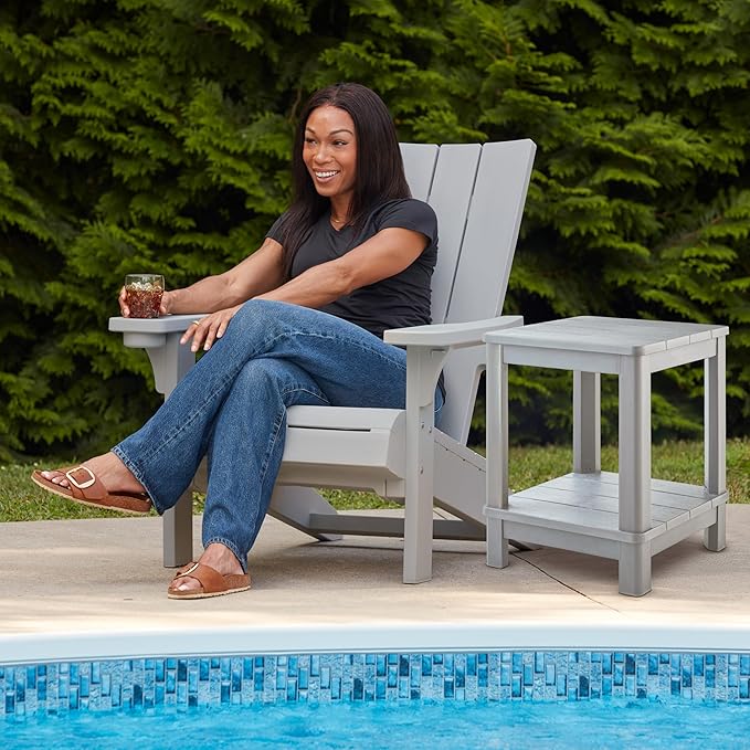 Keter Modern Adirondack Chair - Gray
